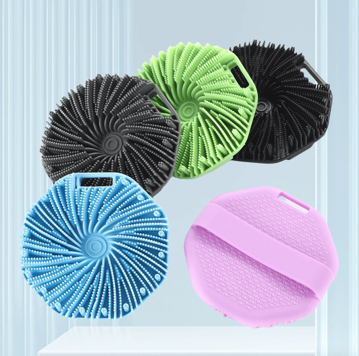 Round Silicone Scrubbie