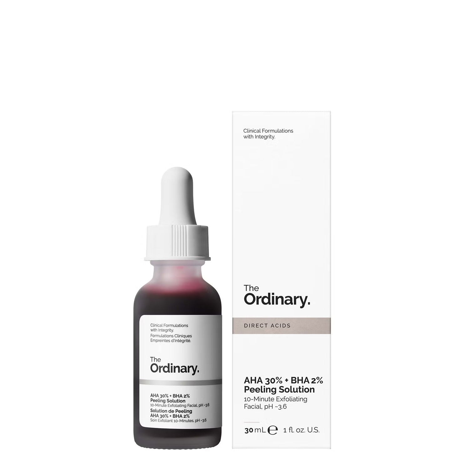 The Ordinary AHA 30% + BHA 2% Peeling Solution